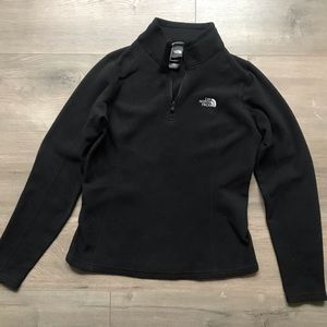 🌸The North Face Quarterzip Black Fleece Pullover